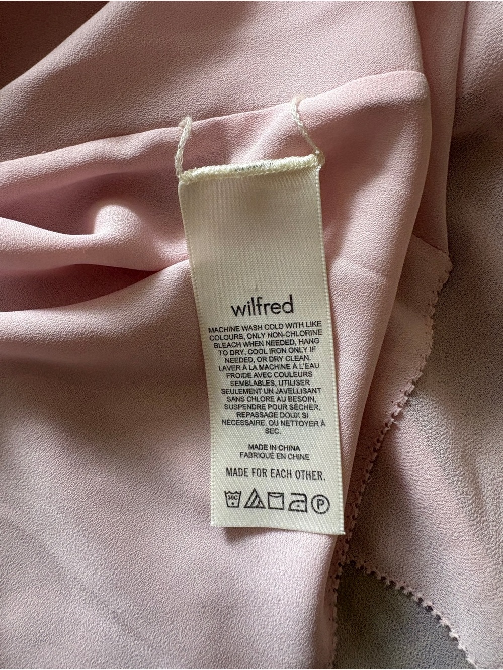 Aritzia Wilfred Prophecy Dress | Light Pink lightweight Flowy Drapy Casual - Picture 7 of 12